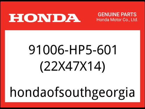 Honda OEM Part 91006-HP5-601