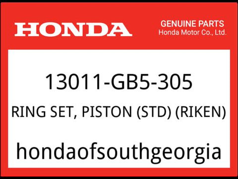 Honda OEM Part 13011-GB5-305