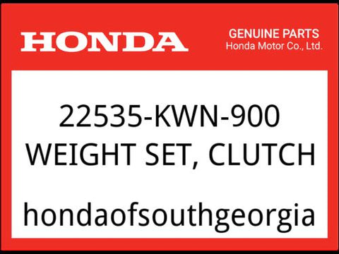 Honda OEM Part 22535-KWN-900