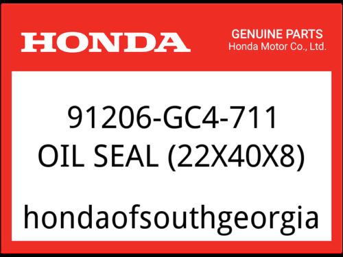 Honda OEM Part 91206-GC4-711