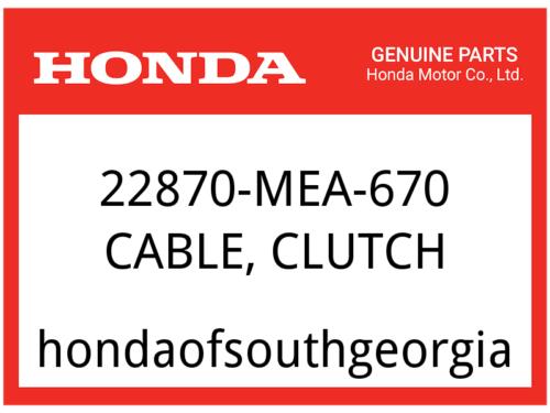 Honda OEM Part 22870-MEA-670