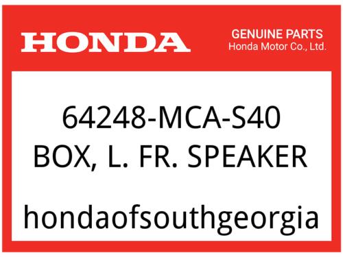 Honda OEM Part 64248-MCA-S40