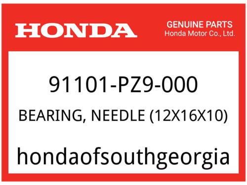 Honda OEM Part 91101-PZ9-000