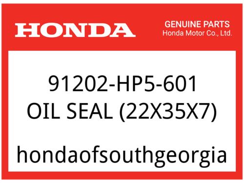 Honda OEM Part 91202-HP5-601