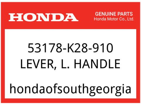 Honda OEM Part 53178-K28-910