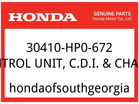 Honda OEM Part 30410-HP0-672