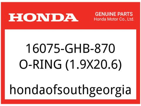 Honda OEM Part 16075-GHB-870