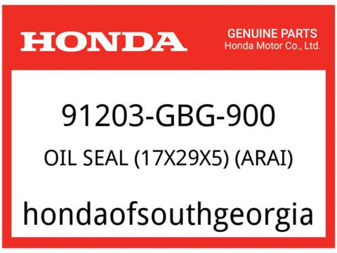 Honda OEM Part 91203-GBG-900