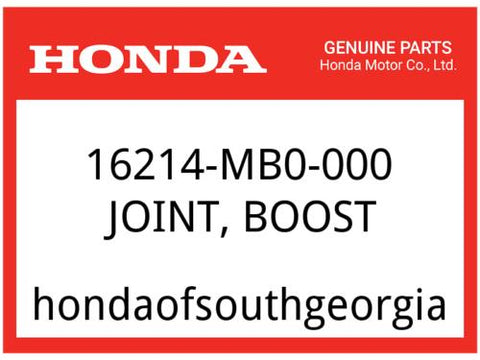 Honda OEM Part 16214-MB0-000