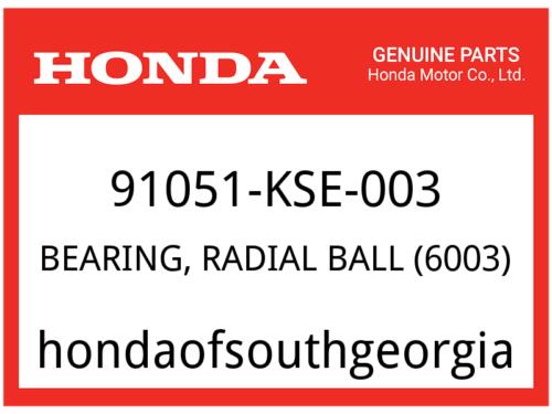 Honda OEM Part 91051-KSE-003